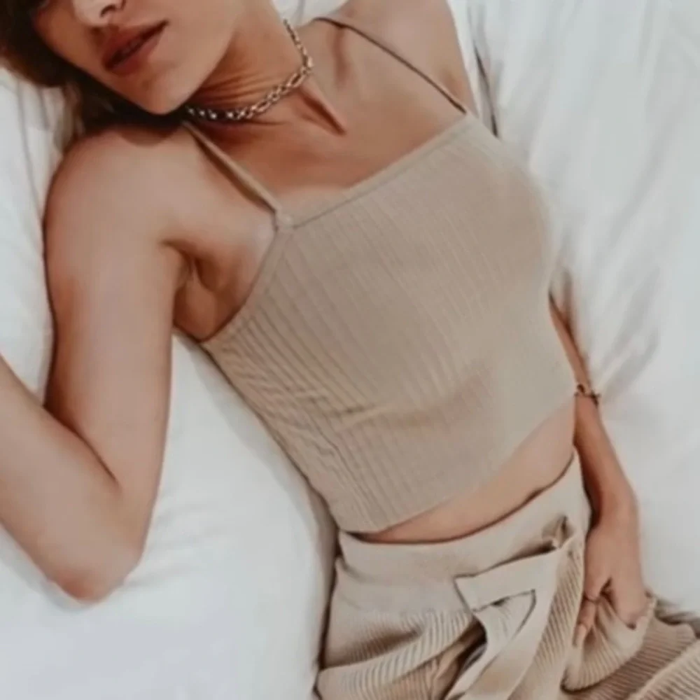 Rib Crop Tank Top - Picture 1 of 5